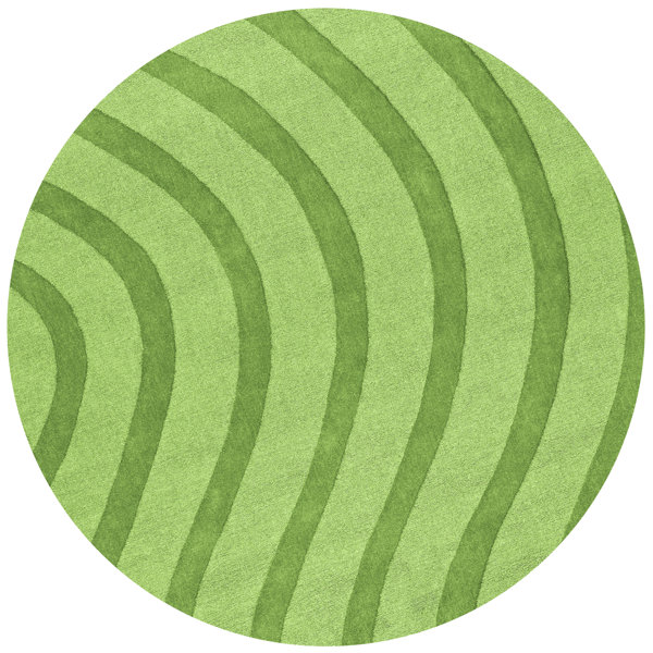 Ebern Designs Handmade Cotton Light Green Rug & Reviews Wayfair